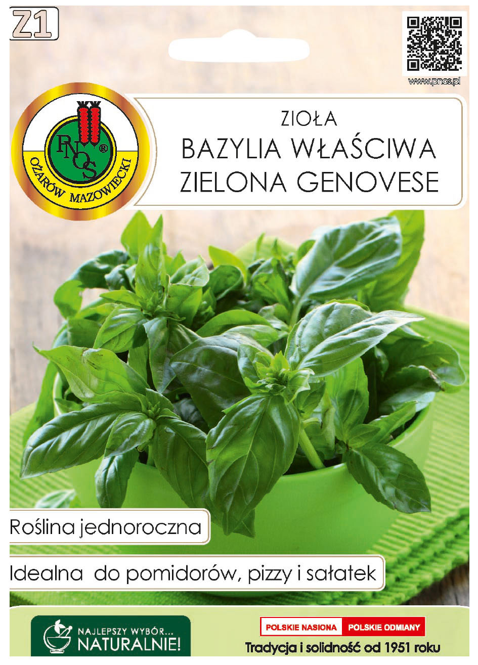 Bazylia właściwa Genovese to roślina jednoroczna, uprawiana z rozsady lub z siewu wprost do gruntu nawet na domowym parapecie.