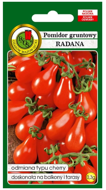 Pomidor Radana to odmiana średnio wczesna.