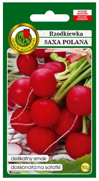 Rzodkiewka Saxa Polana to odmiana do uprawy ma zbiór wiosenny i jesienny w gruncie oraz do szklarni i tuneli foliowych.