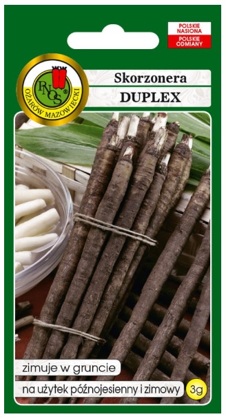 Skorzonera Duplex to warzywo do uprawy amatorskiej odznaczające się dużą wartością odżywczą i dietetyczną.