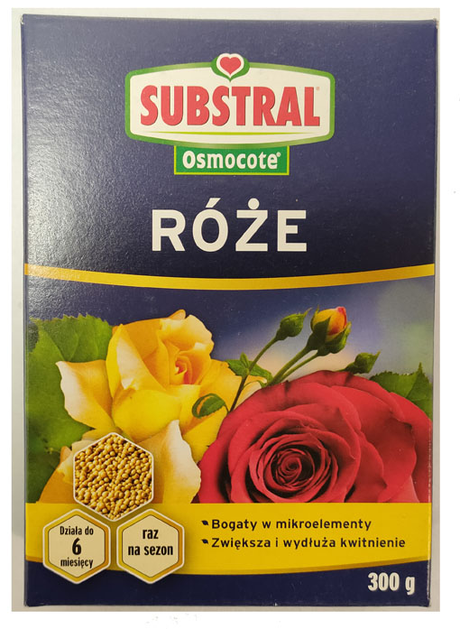 Nawóz do róż róże Osmocote Substral 300g to długo działający do wszystkich rodzajów róż.