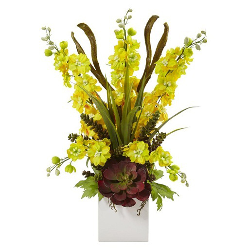 Ostróżka Królewska ŻÓŁTA rzadka odmiana Delphinium consolida yellow