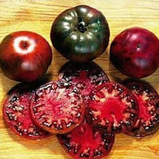 Pomidor Black Krim czarny, Tomato Black Krim, Solanum lycopersicum, Lycopersicon