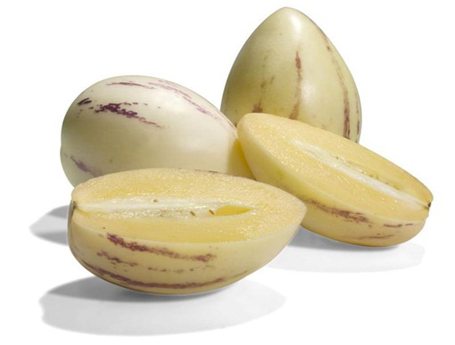 Psianka melonowa, melon gruszkowaty, pepino jadalne super smaczne - rosnące jajka