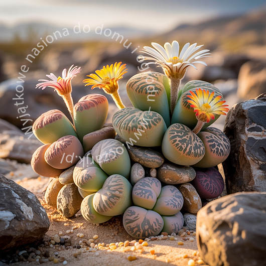 Nasiona Żywe kamienie Lithops pseudotruncatella