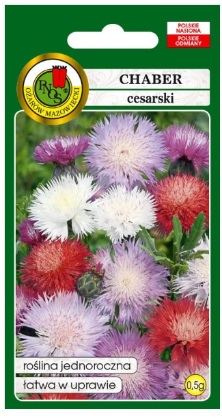 Chaber cesarski mix posiada prostą, rozgałęzioną łodygę z szorstkimi pierzastymi liśćmi. Kwiaty duże, lekko pachnące osadzone pojedynczo na długich szypułkach.