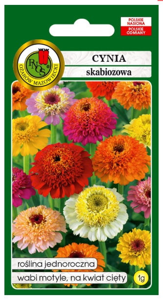 Cynia Skabiozowa mix to roślina jednoroczna o różnobarwnych, oryginalnych kwiatach. Wysiew nasion w kwietniu pod osłonami lub w maju wprost do gruntu.