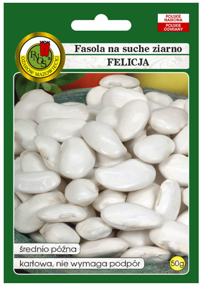 Fasola na suche nas Felicja to odmiana średnio wczesna.