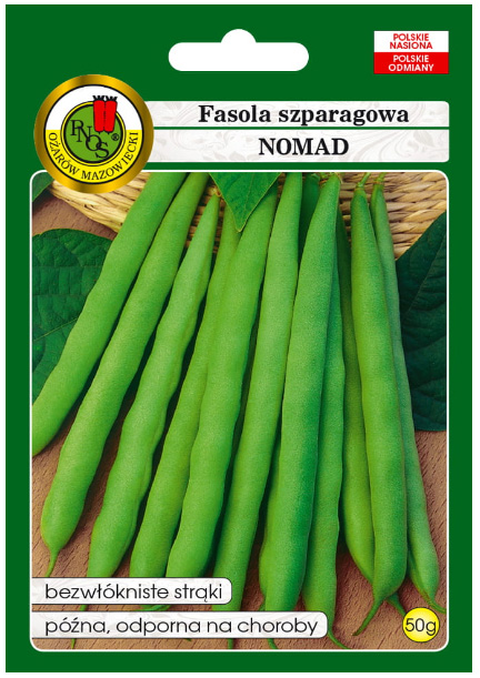 Fasola szparag zielona Nomad to odmiana późna.