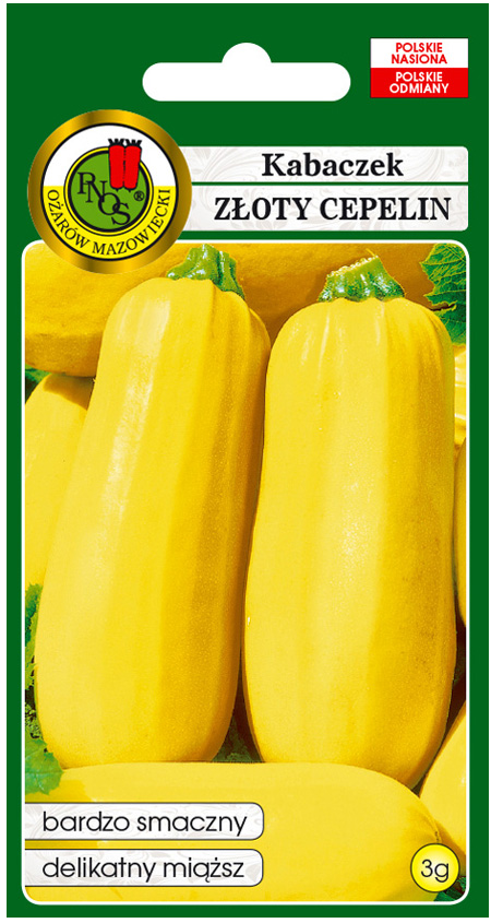 Kabaczka Złoty Cepelin w pierwszej fazie tworzy niewielki krzaczek, który wraz z rozwojem zaczyna się coraz bardziej płożyć i może osiągnąć nawet półtora metra długości. 
