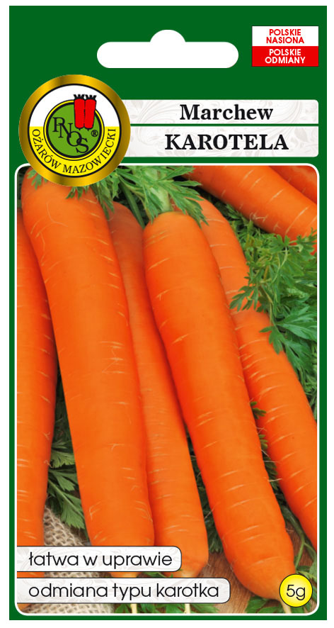 Marchew jadalna Karotela to odmiana średnio wczesna.