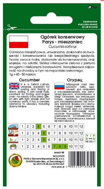 Ogórek Parys to odmiana uniwersalna.