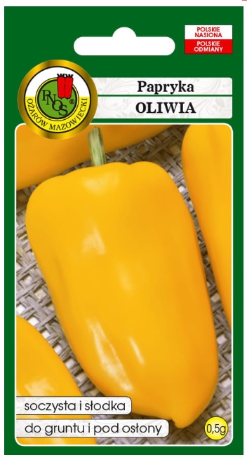 Papryka Oliwia to odmiana wczesna.