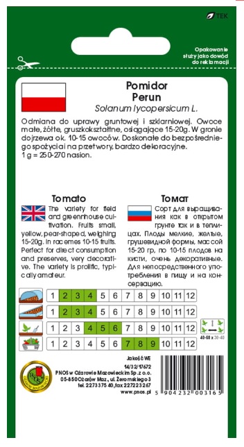 Pomidor gruntowy Perun