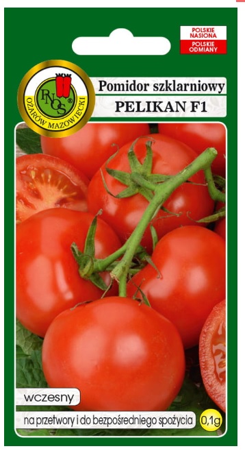 Pomidor Pelikan to odmiana średnio wczesna.