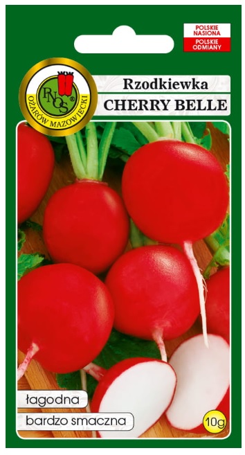 Rzodkiewka Cherry Belle to odmiana o krótkim okresie wegetacji przeznaczona do uprawy wiosennej i jesiennej pod osłonami i w gruncie.