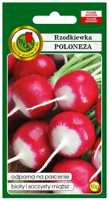Rzodkiewka Poloneza jest przeznaczona do uprawy wczesnowiosennej w tunelach foliowych oraz na zbiór wiosenny i jesienny w polu.